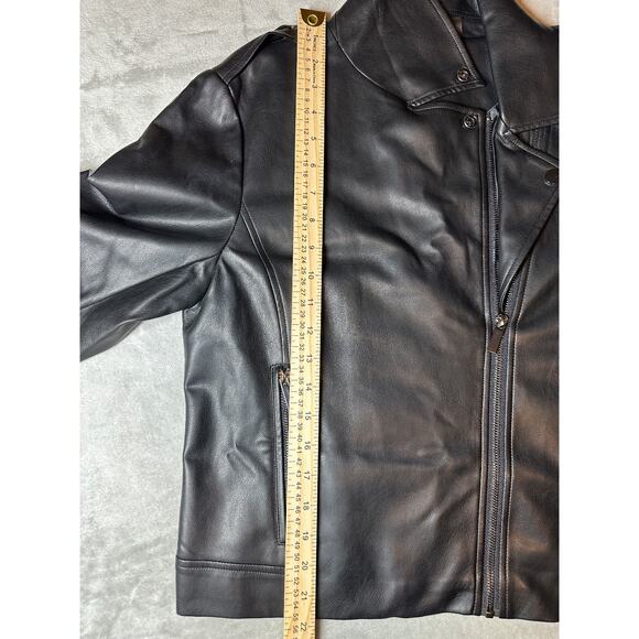 Bagatelle Black Faux Leather Jacket Moto Biker Soft Women’s Size Medium - Picture 4 of 8